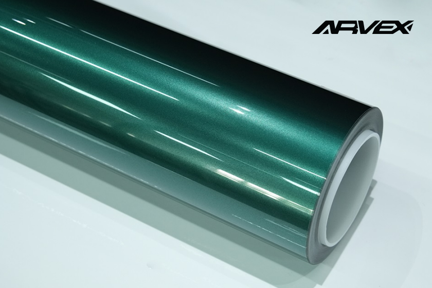 ARVEX British Racing Green Color PPF swatch