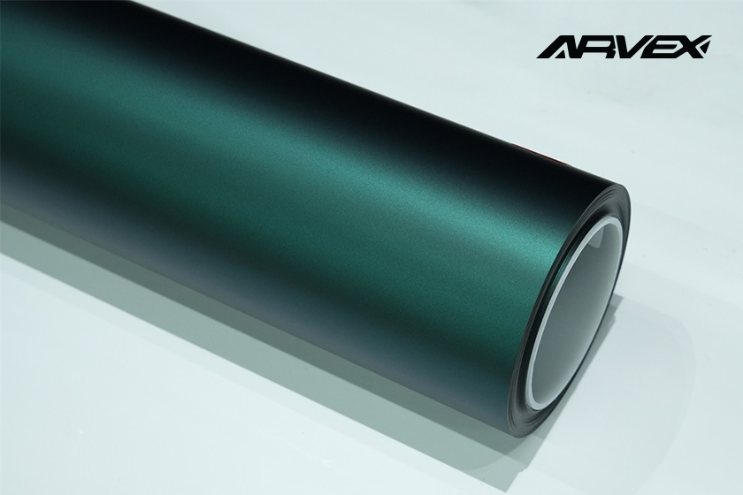 ARVEX Satin Amazon Green Color PPF swatch