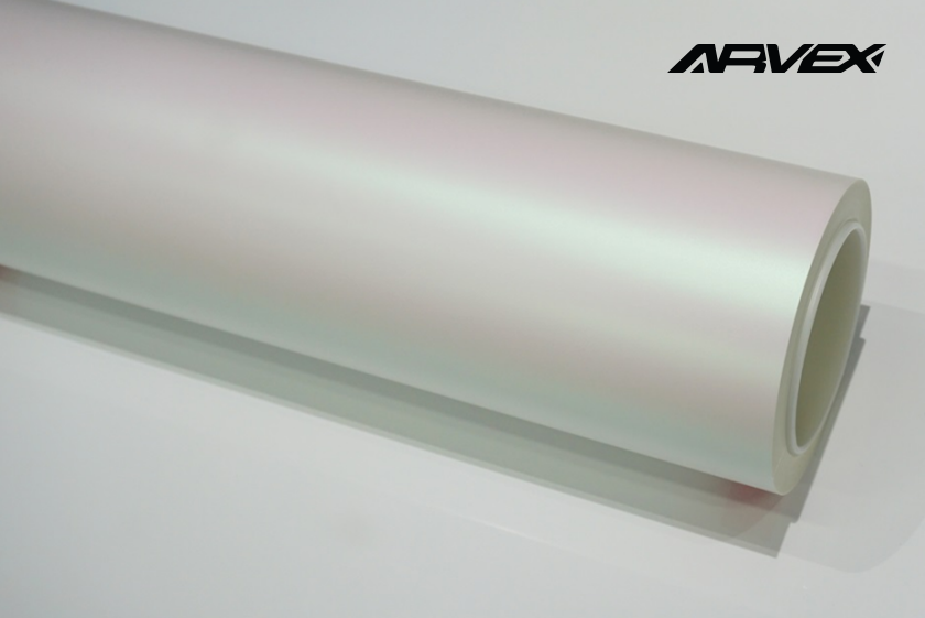 ARVEX Satin Aurora White Color PPF swatch