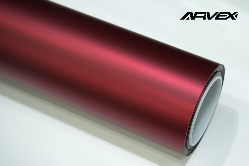 ARVEX Satin Flame Ruby Color PPF swatch