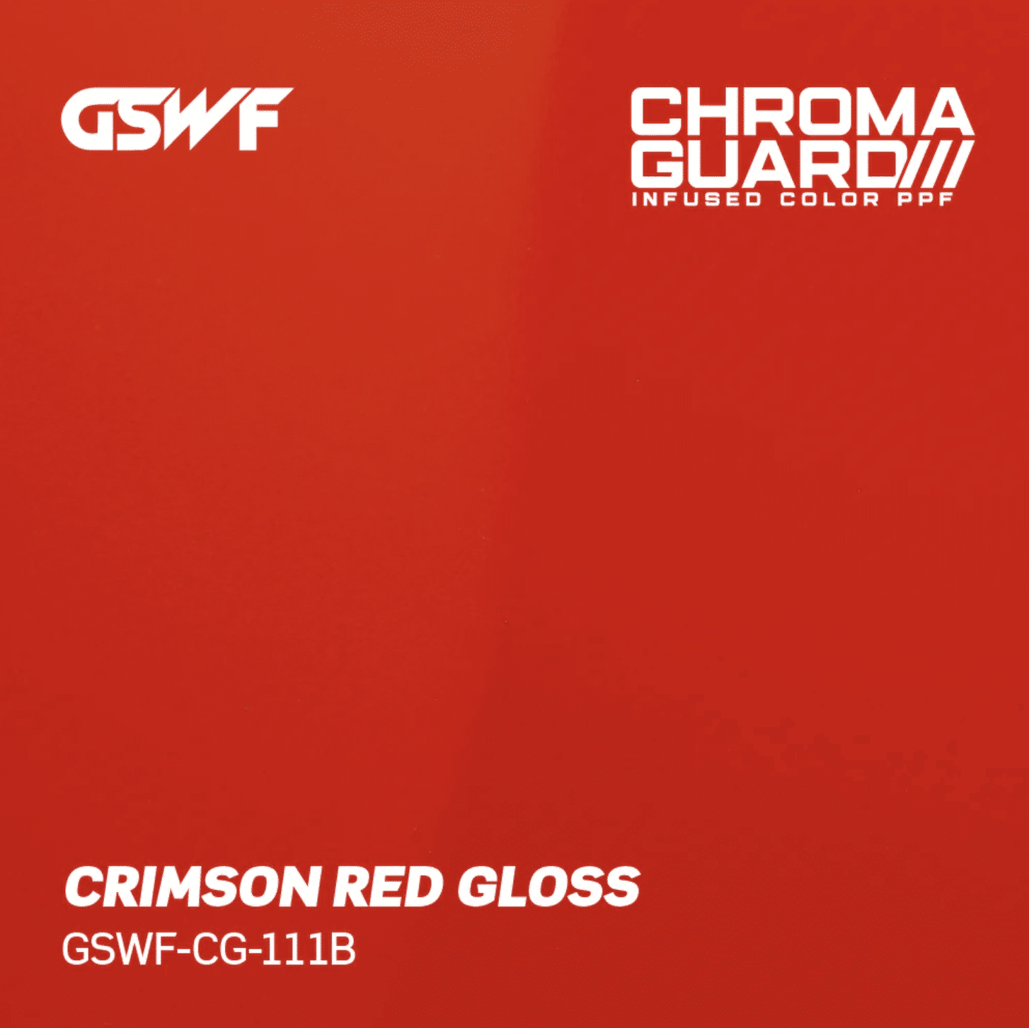 GSWF Crimson Red (Gloss) Color PPF swatch