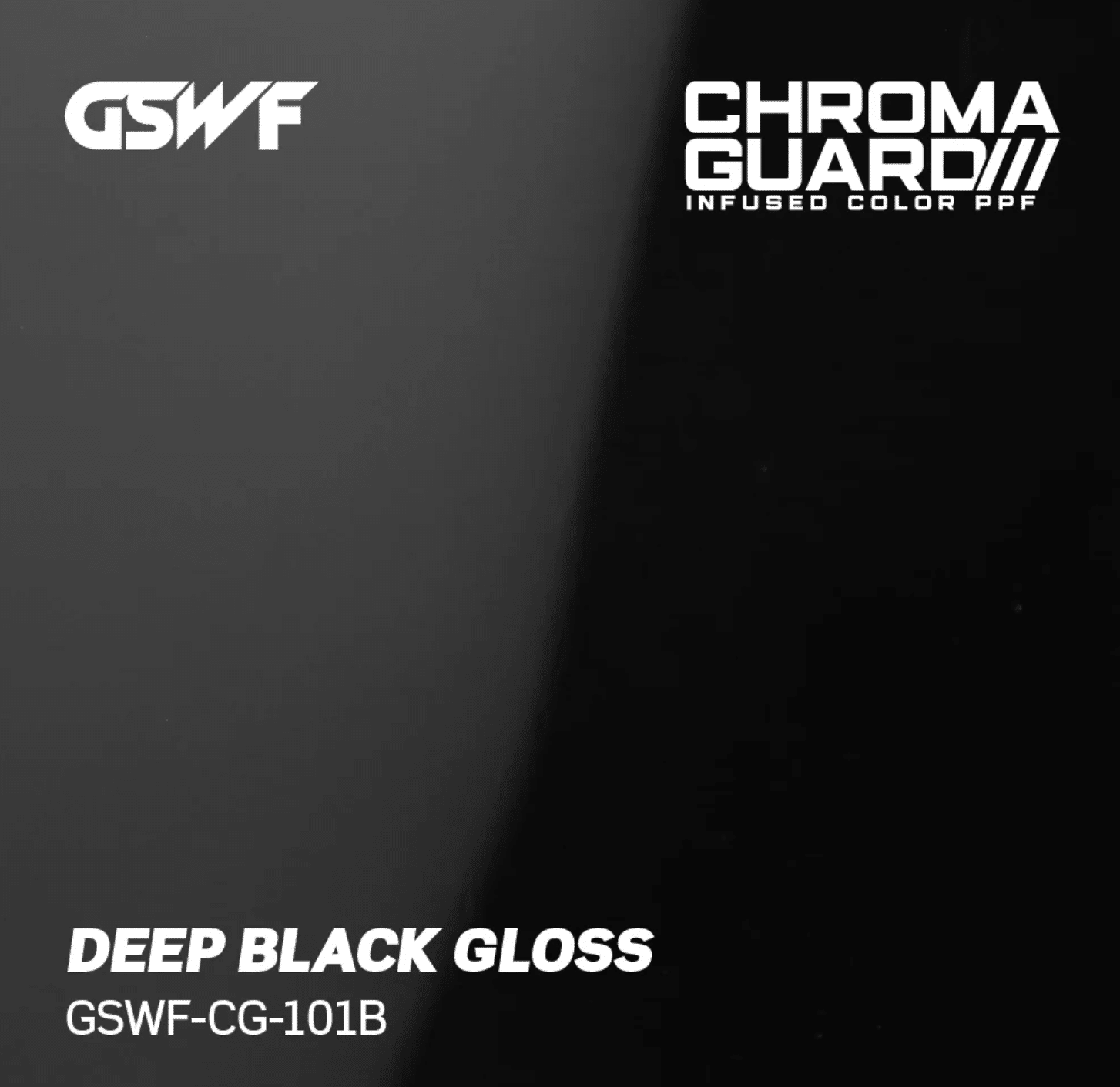 GSWF Deep Black (Gloss) Color PPF swatch
