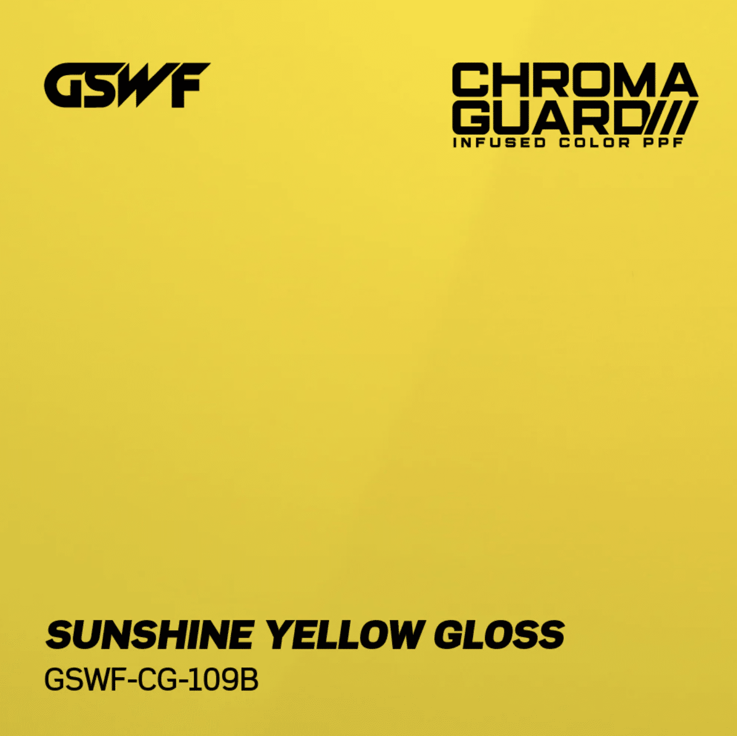 GSWF Sunshine Yellow (Gloss) Color PPF swatch